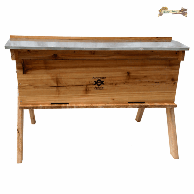 Beehive – Long Langstroth/Hybrid Flow | UNASSEMBLED | Wax Dipped | 17 +7 Frames Wide