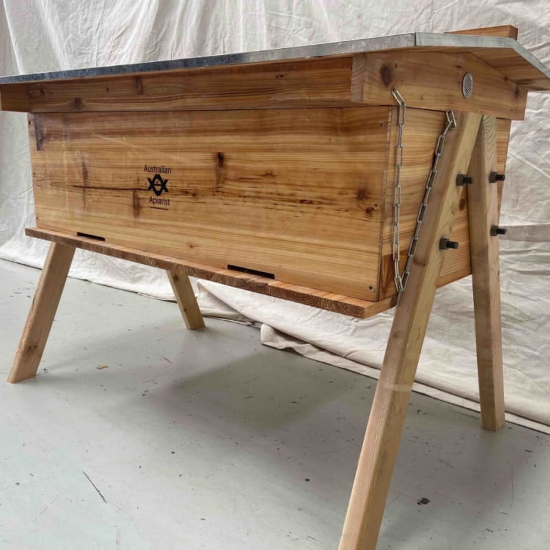 Beehive – Long Langstroth/Hybrid Flow | UNASSEMBLED | Wax Dipped | 17 +7 Frames Wide