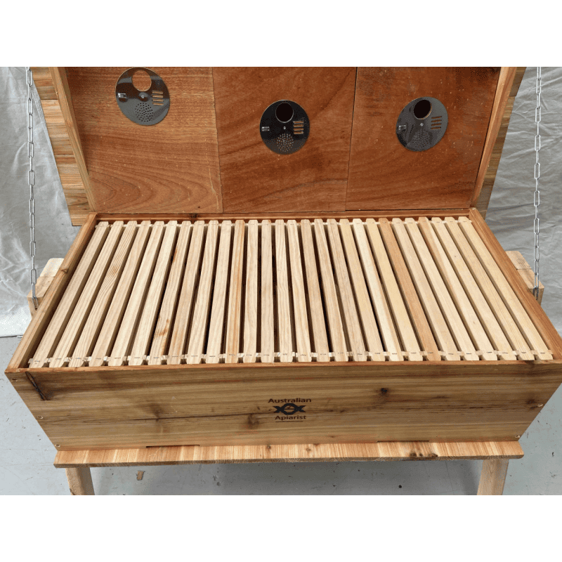 Beehive – Long Langstroth/Hybrid Flow | UNASSEMBLED | Wax Dipped | 17 +7 Frames Wide