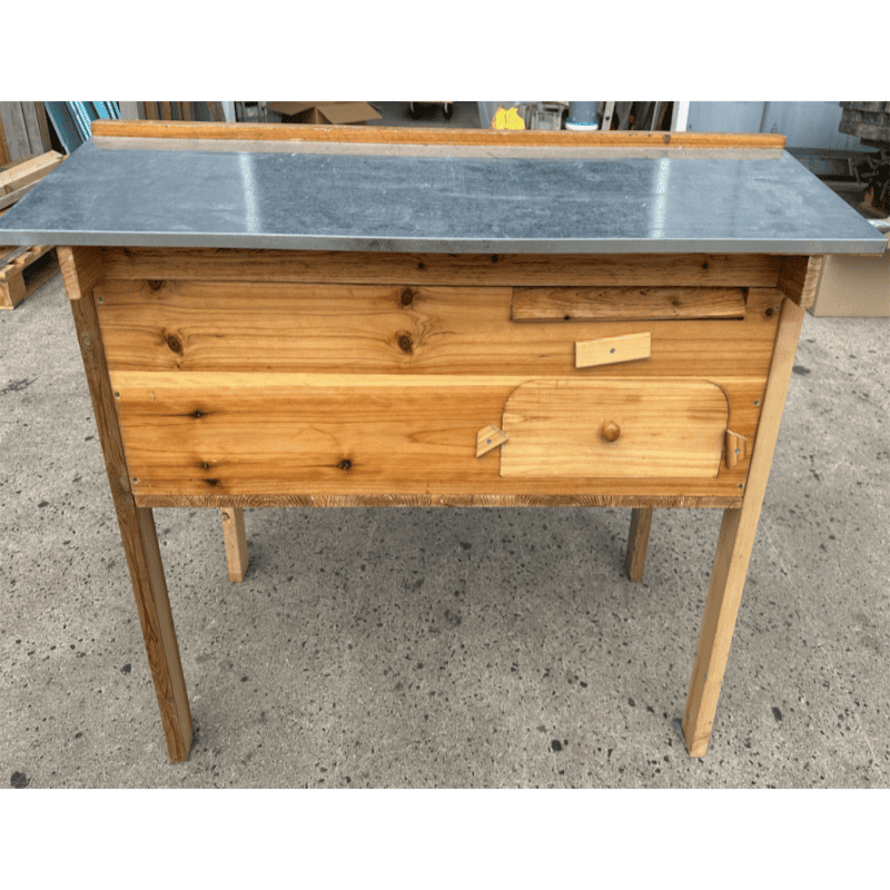 Beehive – Long Langstroth/Hybrid Flow | UNASSEMBLED | Wax Dipped | 17 +7 Frames Wide