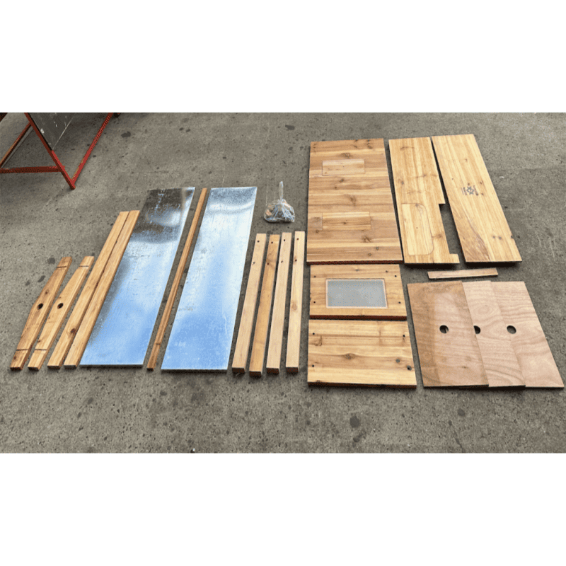 Beehive – Long Langstroth/Hybrid Flow | UNASSEMBLED | Wax Dipped | 17 +7 Frames Wide