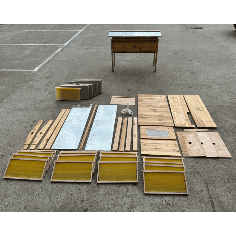 Beehive – Long Langstroth/Hybrid Flow | UNASSEMBLED | Wax Dipped | 17 +7 Frames Wide