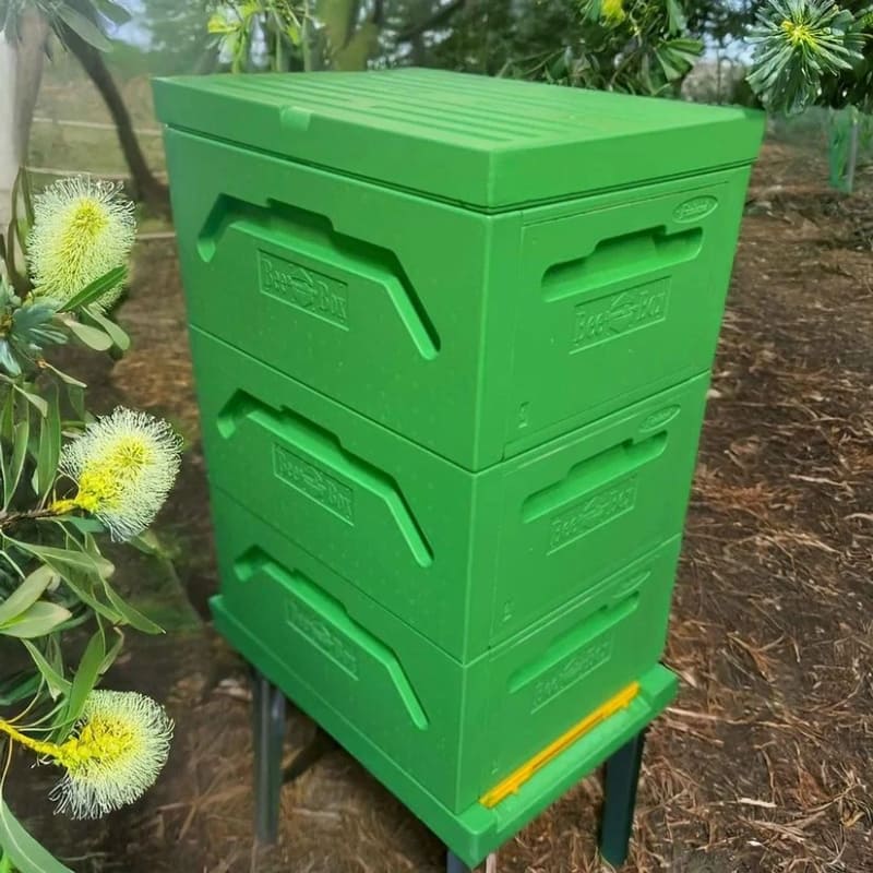 Paradise Honey Hives (Ready to Go) Painted and Assembled - 9 Frame Polystyrene Langstroth Hive with 3 Full Deep Bodies/Supers/Boxes