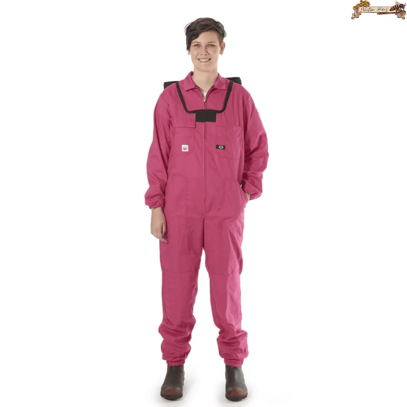 Women's Bee Suit with Folding Hood (Pink)
