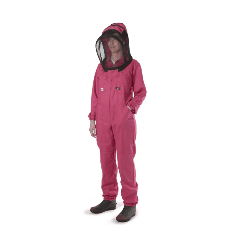 Women's Bee Suit with Folding Hood (Pink)