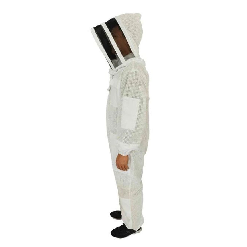 Beekeeping Ventilated Suit and Zipped Accordion Beekeeping Hood