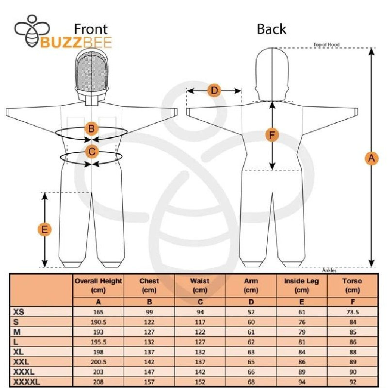 Beekeeping Ventilated Suit and Zipped Accordion Beekeeping Hood